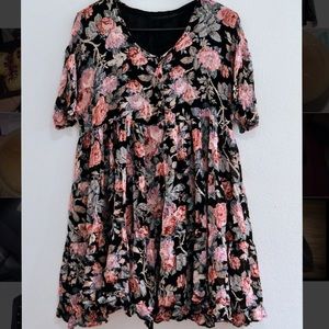 Starina vintage floral babydoll dress